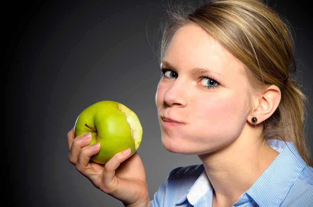 chewing food
